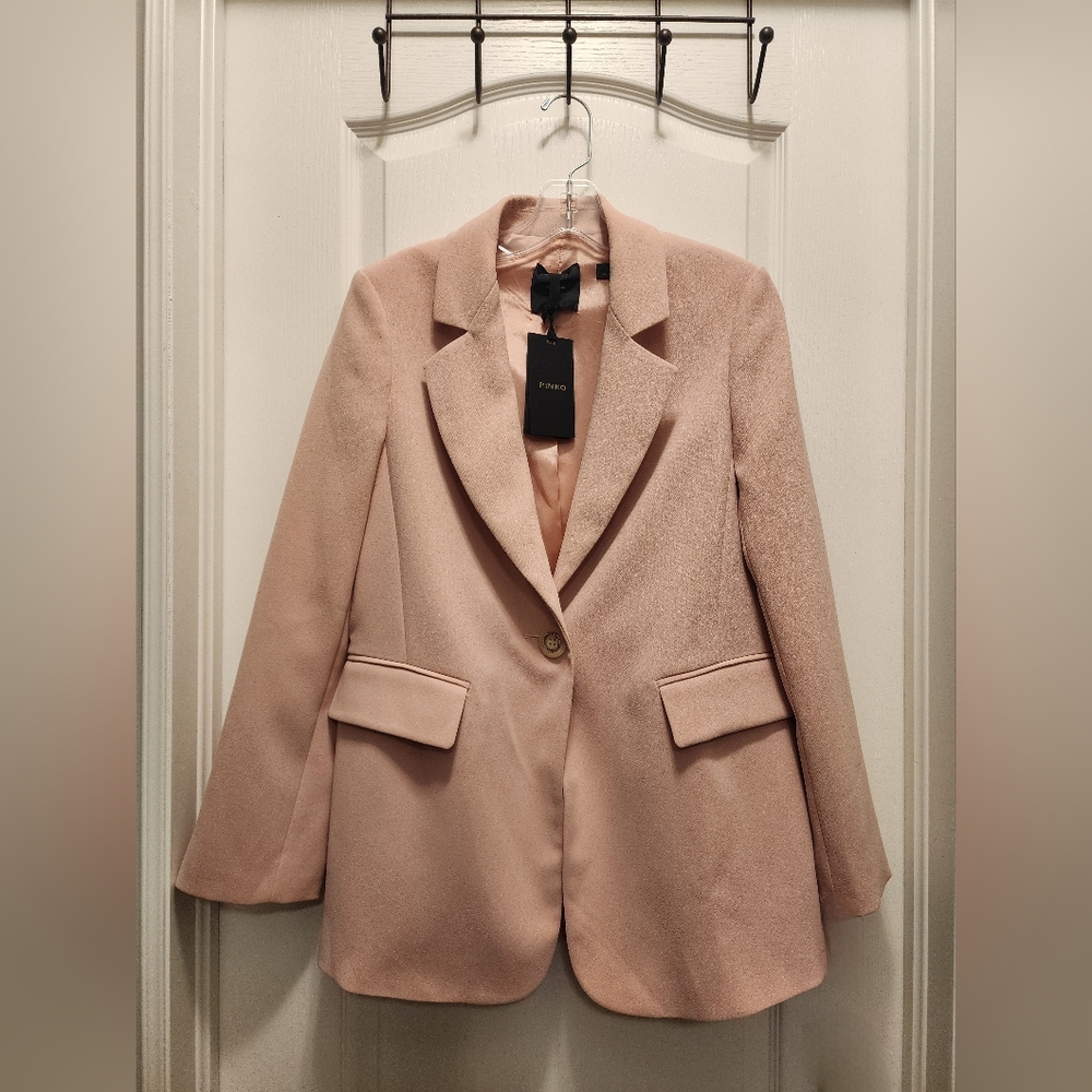 Pinko Women's Blazer in Blush Pink